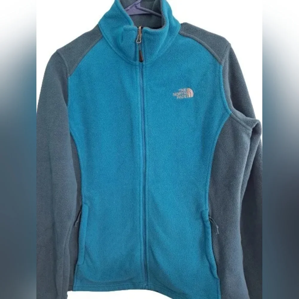 The North Face Fleece Sweater Multicolor Full Zipper Pockets Size L